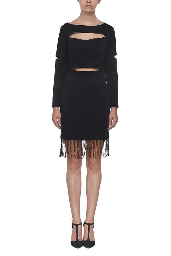 Up To Date Tassel Dress