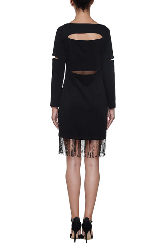 Up To Date Tassel Dress