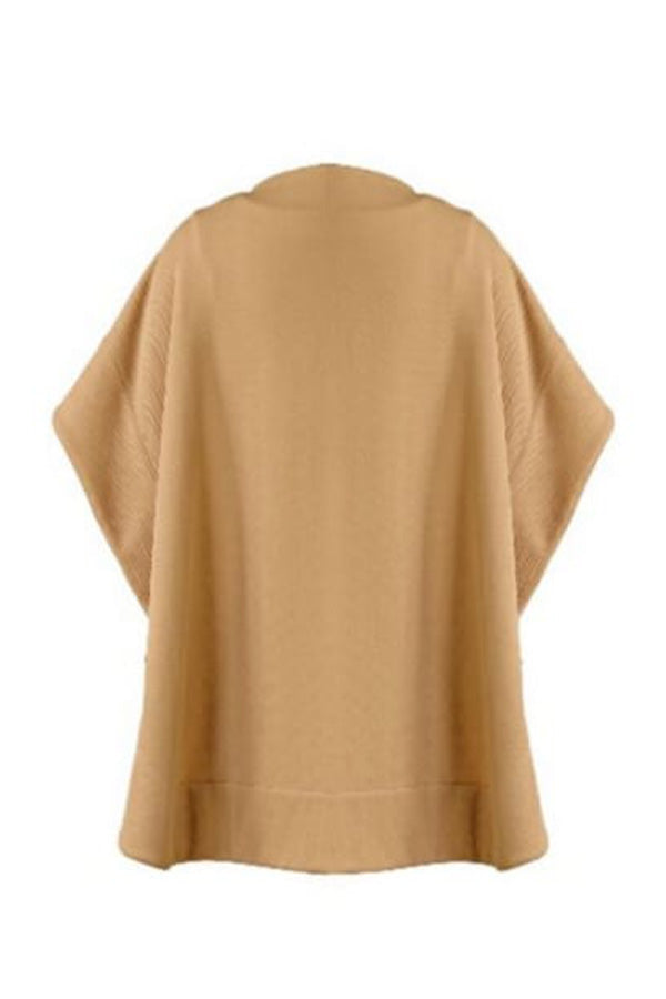 Lady in Nude Cape Dress