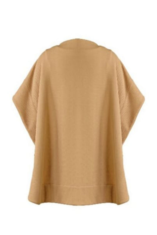 Lady in Nude Cape Dress