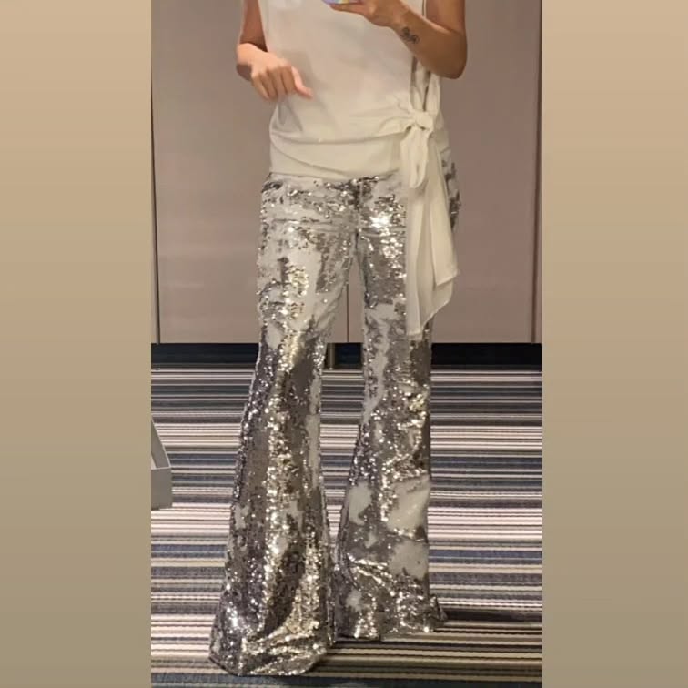 Shimmer Me Flared Pants