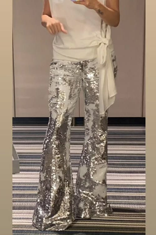 Shimmer Me Flared Pants