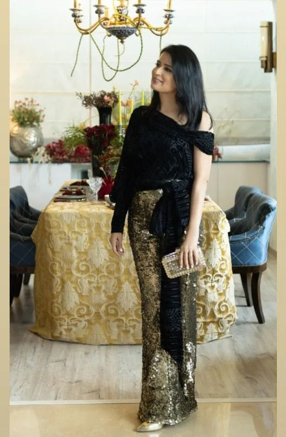 Elegant Dull Gold Party Pants