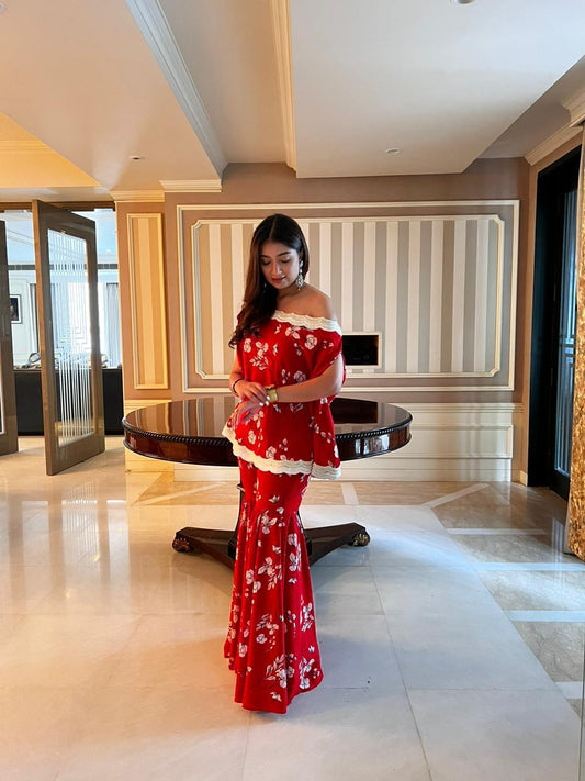 The Off-Shoulder Sharara Set