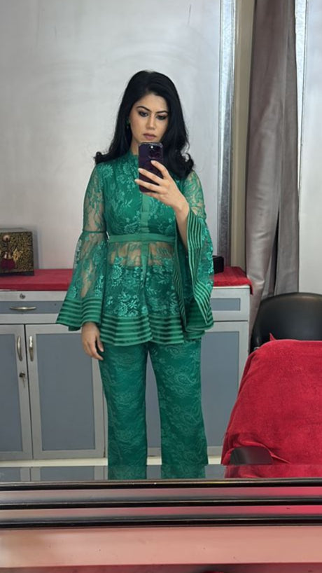 The Mama-Mia Co-Ord Set in Green