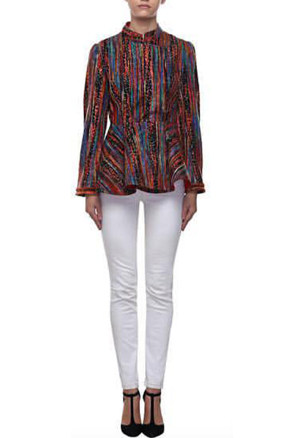 Midnight Muse Peplum Top