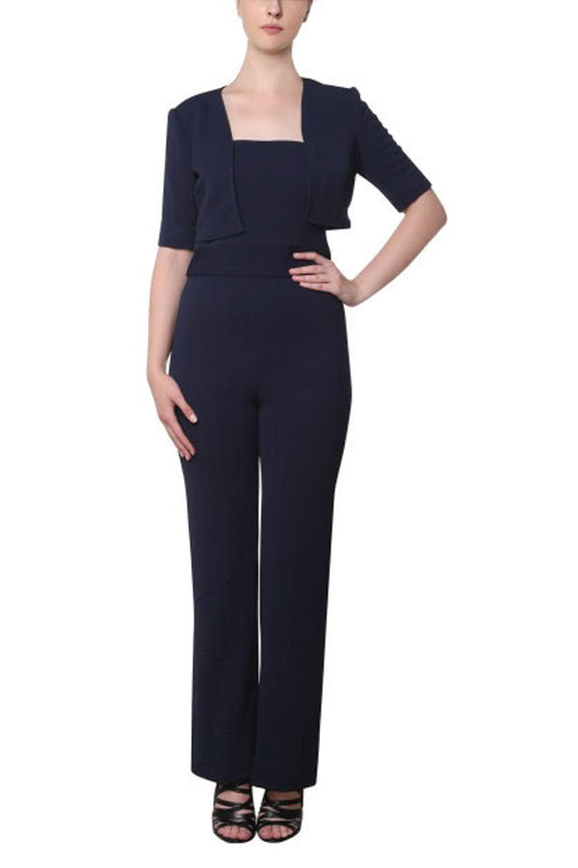 Navy Two-Piece Jumpsuit