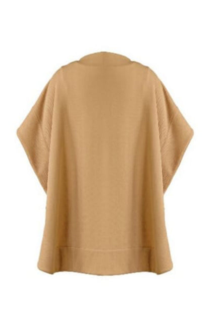 Lady in Nude Cape Dress