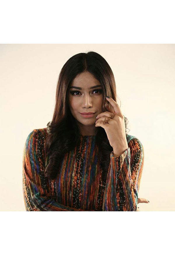 Messy Peplum Tweed Dress
