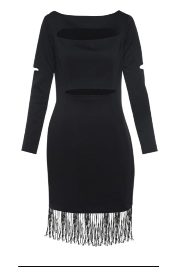 Up To Date Tassel Dress