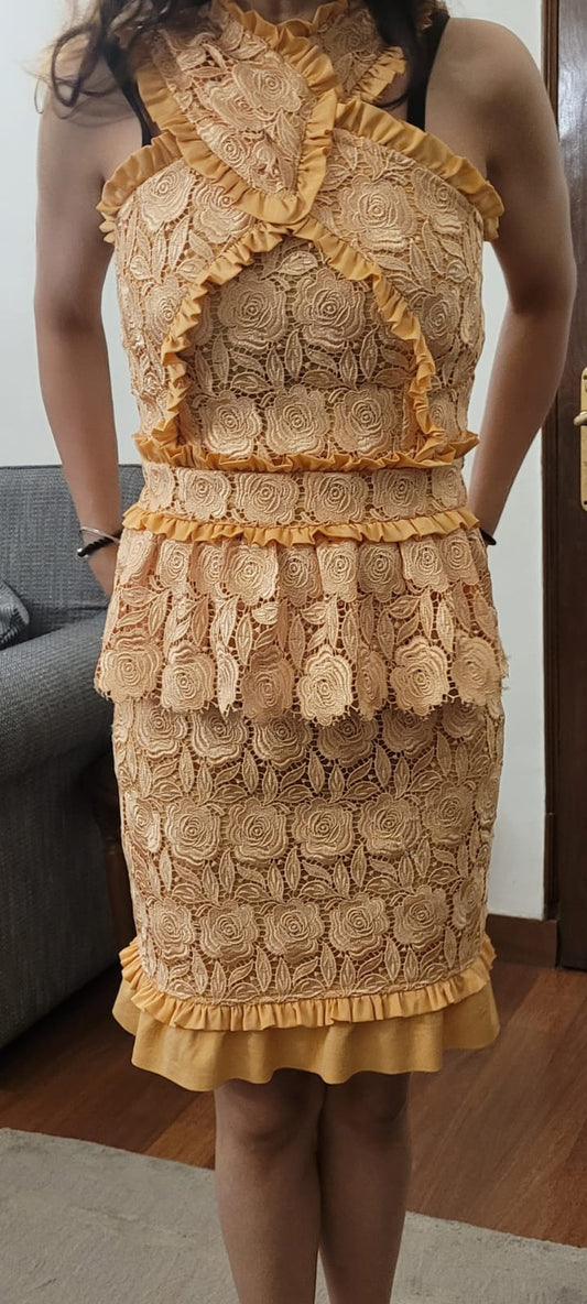 Criss-Cross Lace Dress