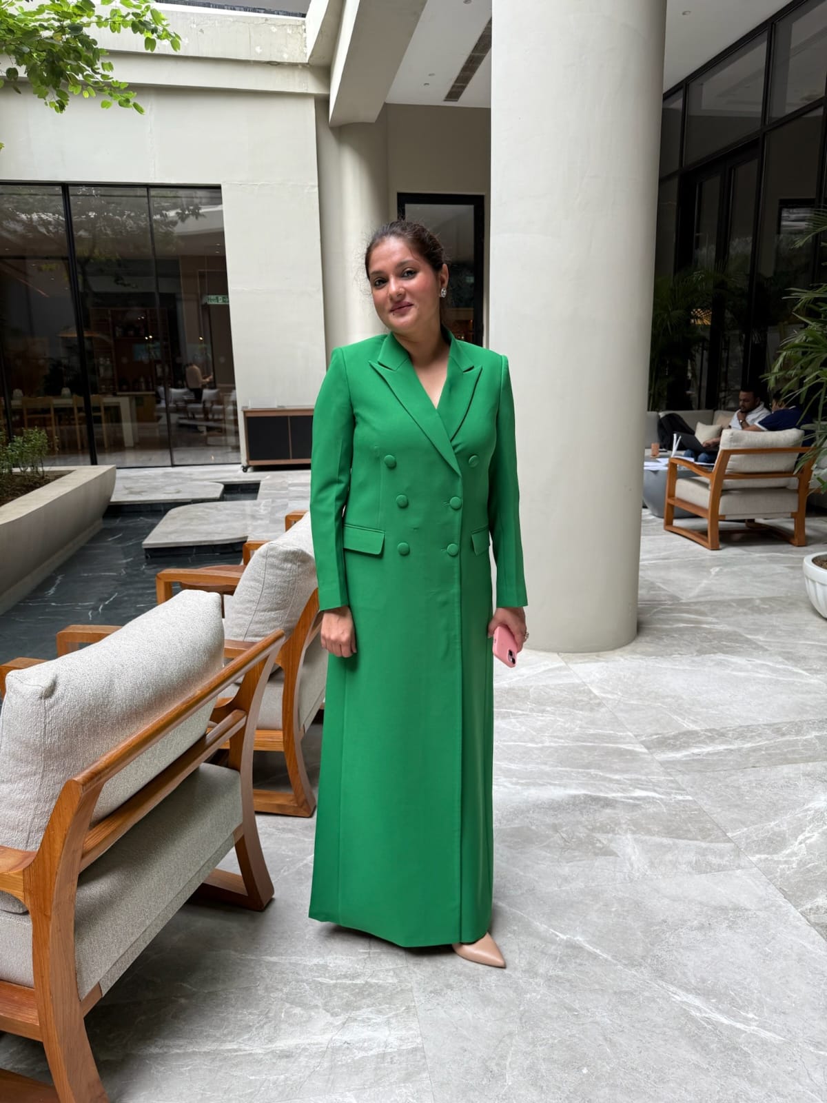 Green Trench Dress