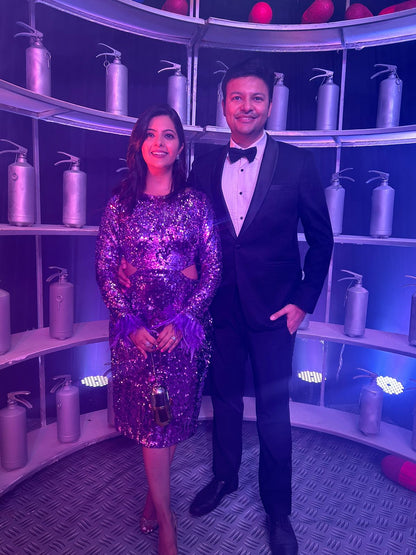 Serena Cut-Out Sequin Dress